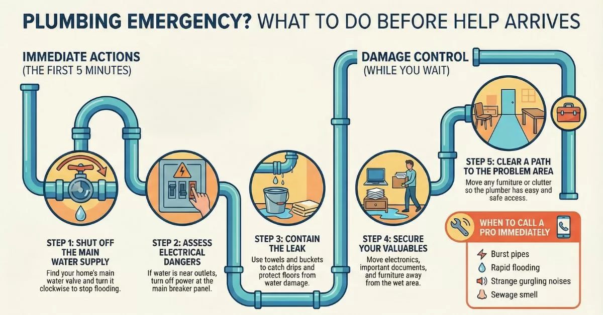 Atlas Plumbing What To Do During A Plumbing Emergency