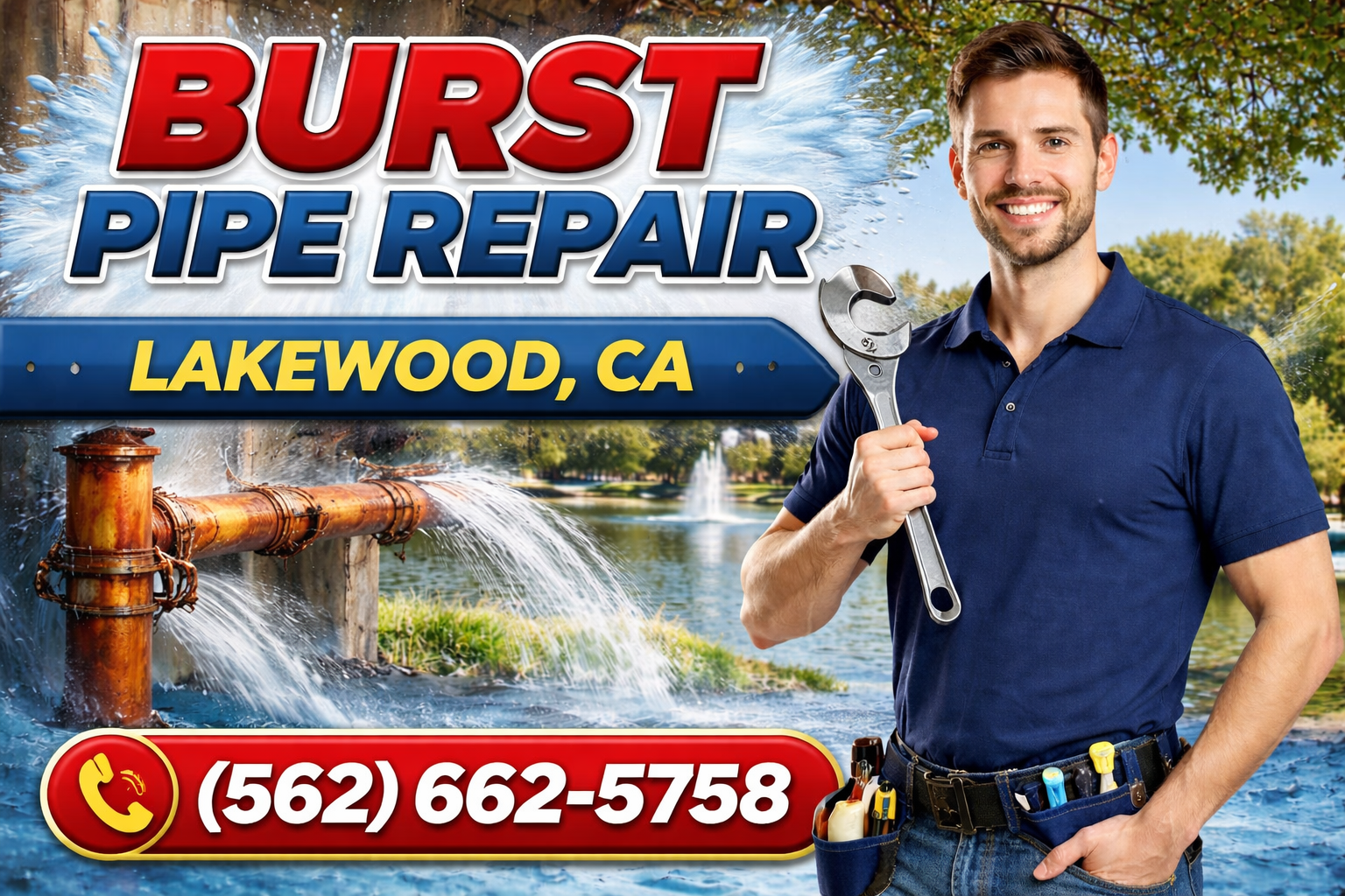 Burst Pipe Repair in Lakewood