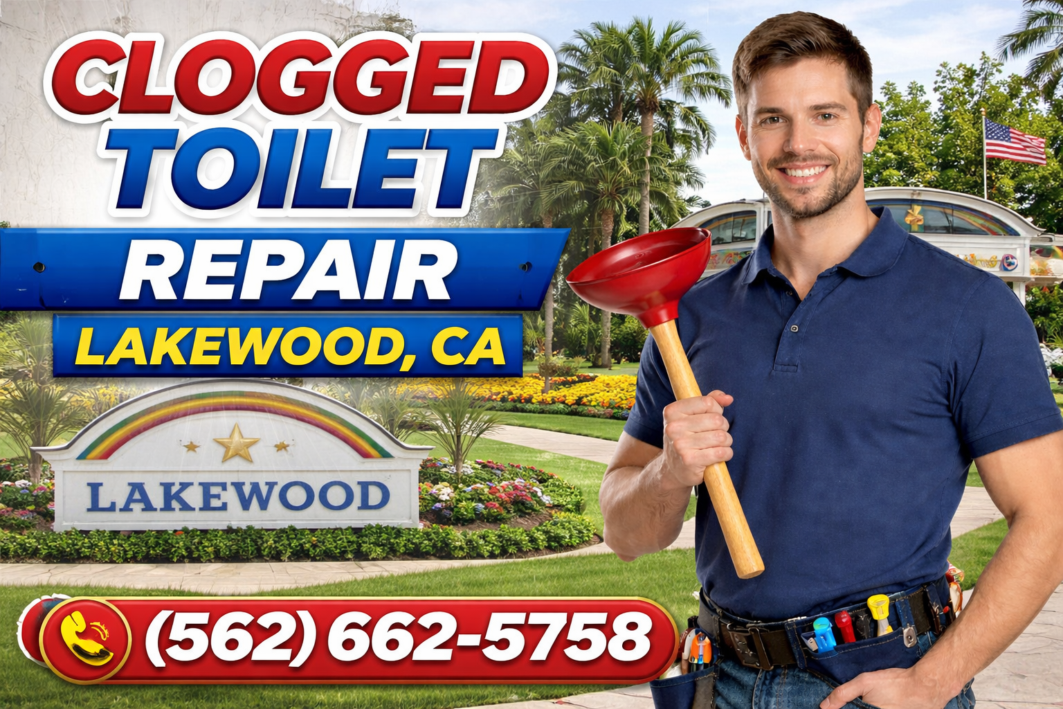 Clogged Toilet Repair in Lakewood
