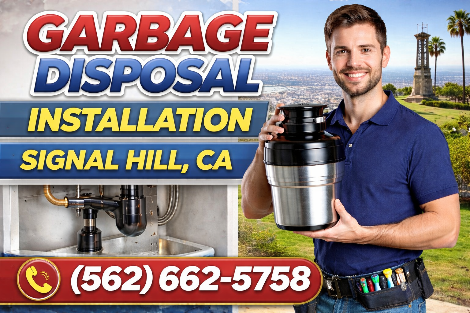 Garbage Disposal Installation in Signal Hill