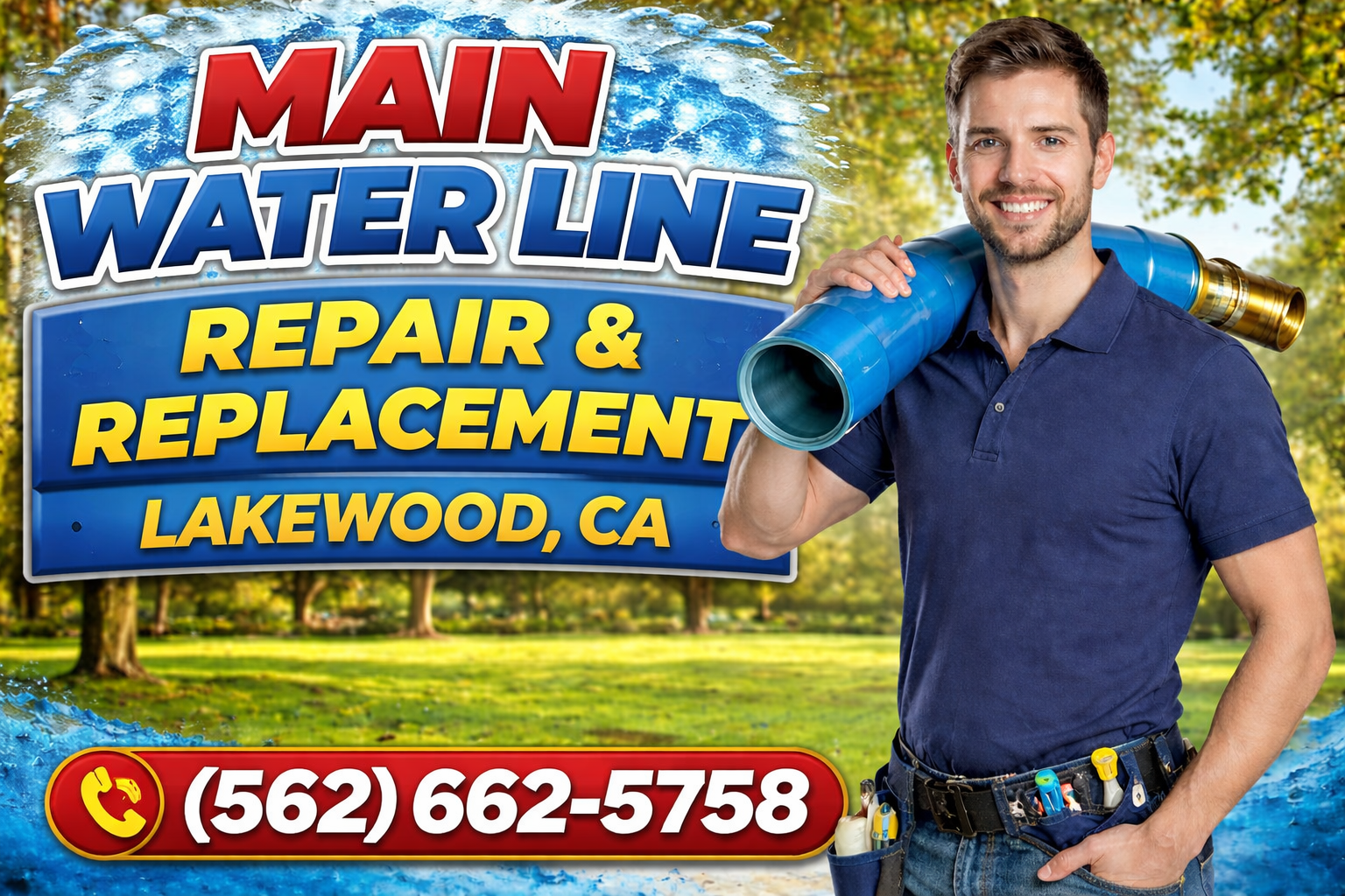 Main Water Line Repair & Replacement in Lakewood