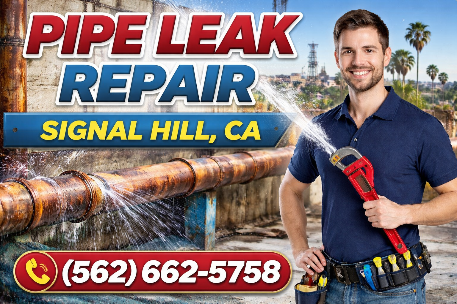 Pipe Leak Repair in Signal Hill