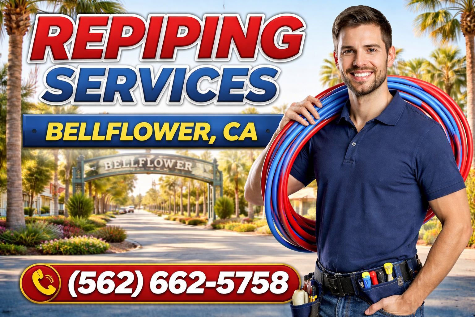Repiping Services in Bellflower