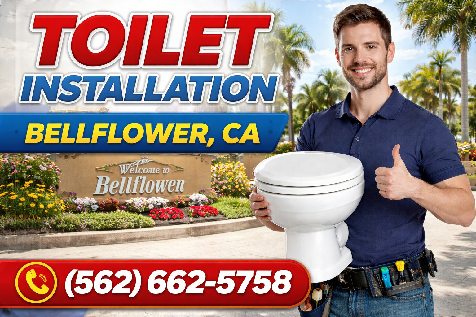 Toilet Installation in Bellflower