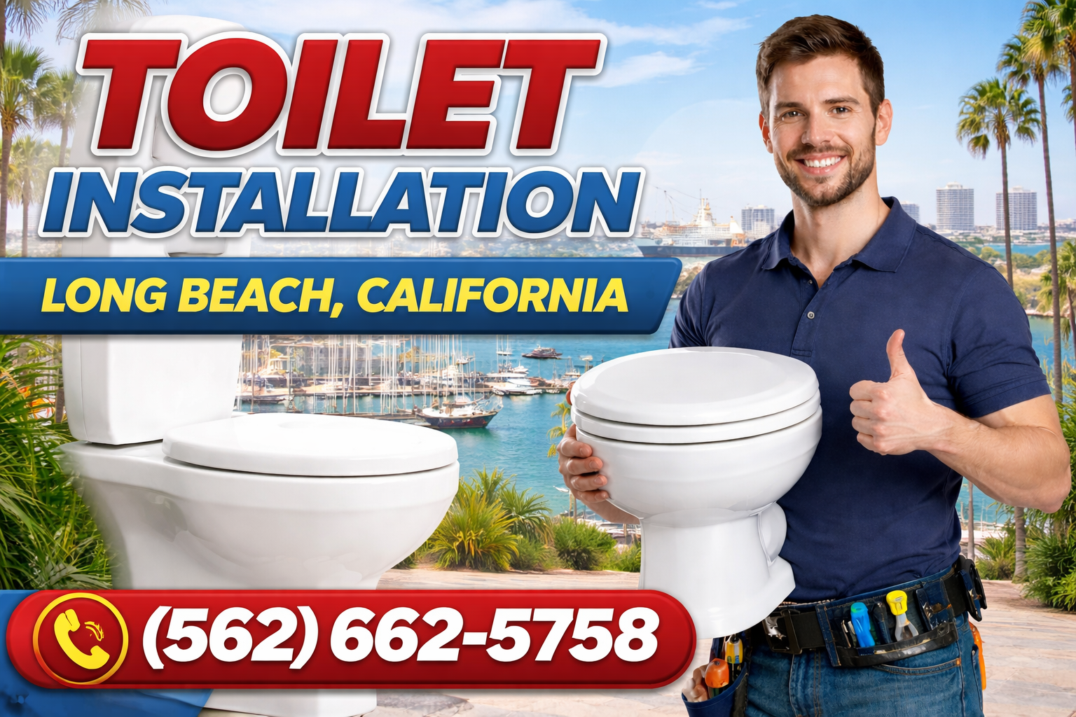 Toilet Installation in Long Beach